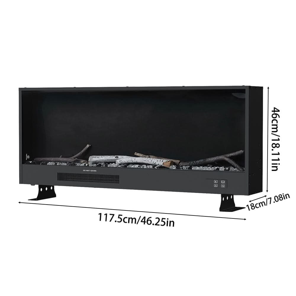 Smallbee 33/46/58inch WiFi Electric Fireplace with LED Display & Realistic Flame Effect