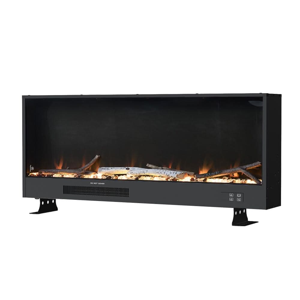 Smallbee 33/46/58inch WiFi Electric Fireplace with LED Display & Realistic Flame Effect
