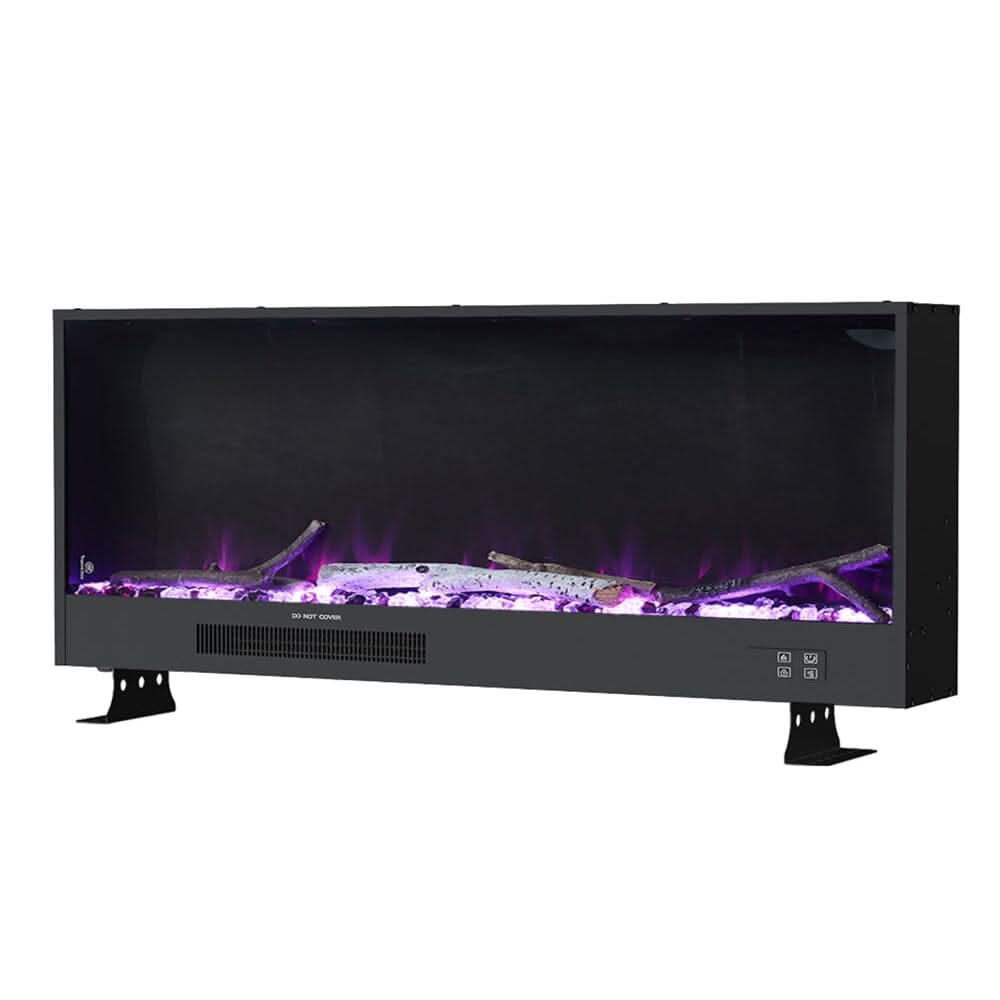 Smallbee 33/46/58inch WiFi Electric Fireplace with LED Display & Realistic Flame Effect