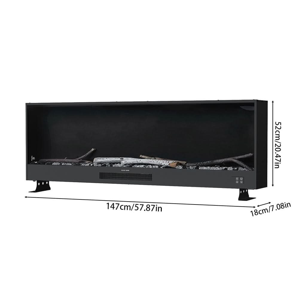 Smallbee 33/46/58inch WiFi Electric Fireplace with LED Display & Realistic Flame Effect