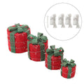 ‍Christmas Gift Box Set with LED Lights - 4 Pieces (15/20/25/30cm) (100% off)