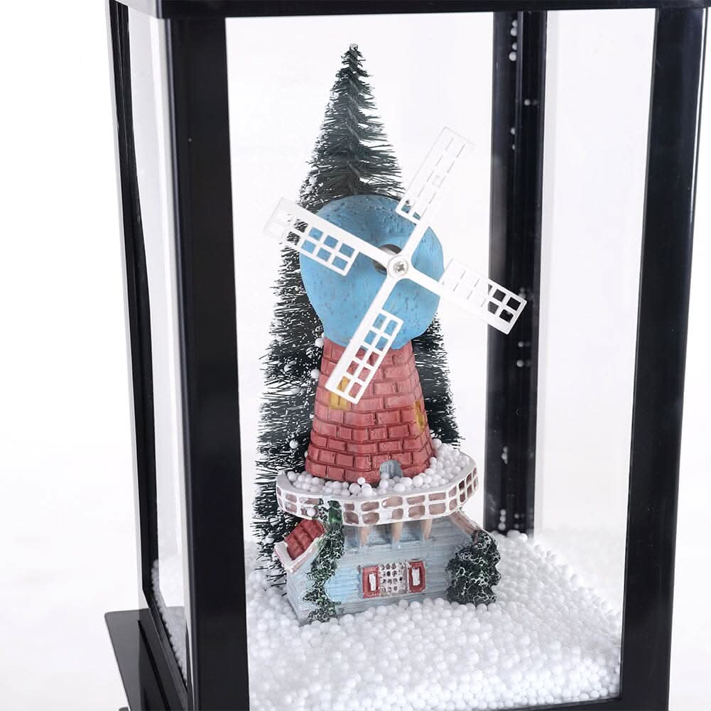 125cm H Small Street Lamp Decoration with Snowflakes Falling