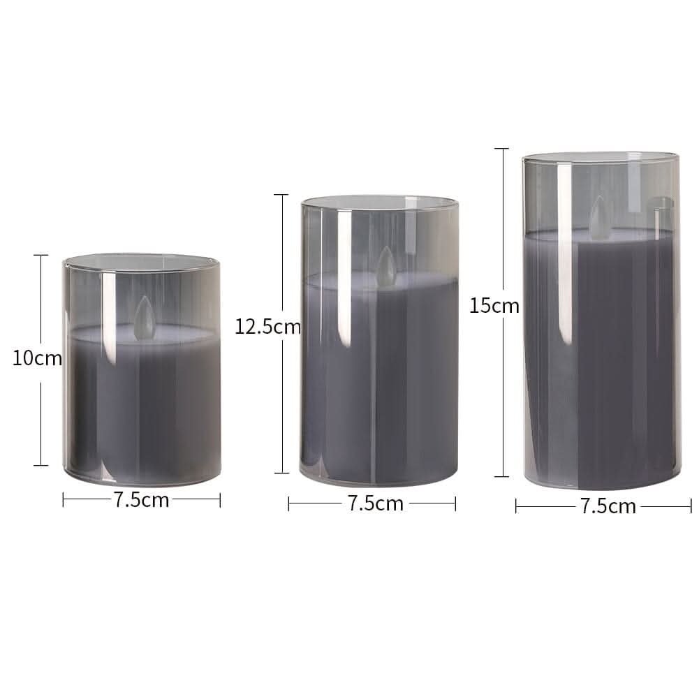 Elegant LED Remote-Controlled Flameless Candle Set