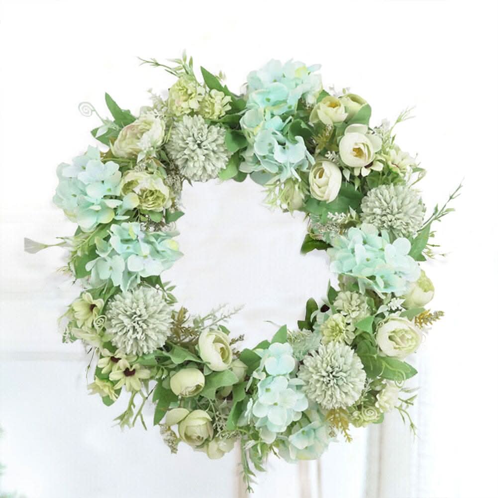 Spring Artificial Peony Wreath Mixed Flowers for Wedding Decor