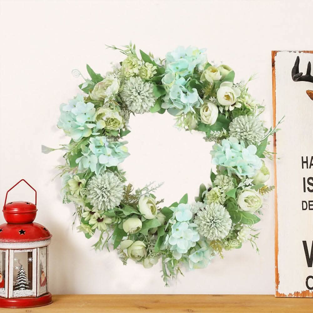 Spring Artificial Peony Wreath Mixed Flowers for Wedding Decor