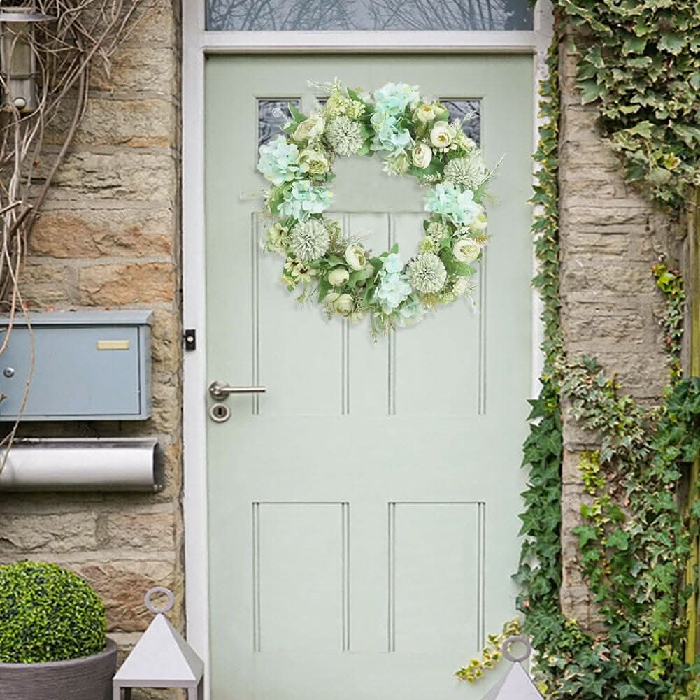 Spring Artificial Peony Wreath Mixed Flowers for Wedding Decor