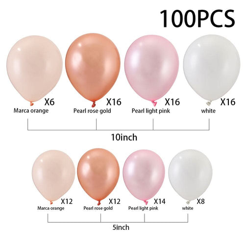 100pcs Wedding Birthday Background Wall Scene Decoration Balloon Combination Set 1