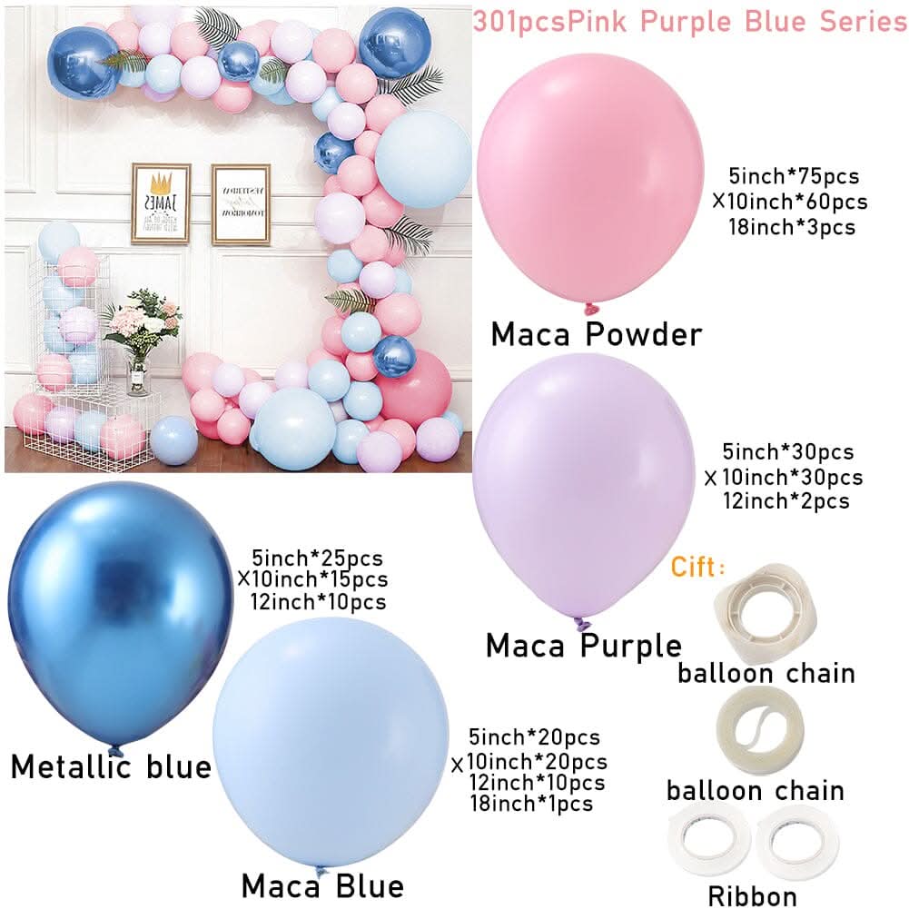 301pcs Wedding and Birthday Decoration Polka Dot Balloon Set 3