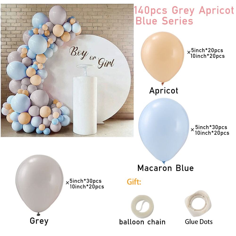 Wedding & Birthday Balloon Garland Kit – Multi-Colour Macaron, Metallic & Polka Dot Series