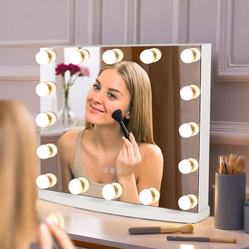 50cm W Rectangle Hollywood LED Lighted Cosmetic Mirror