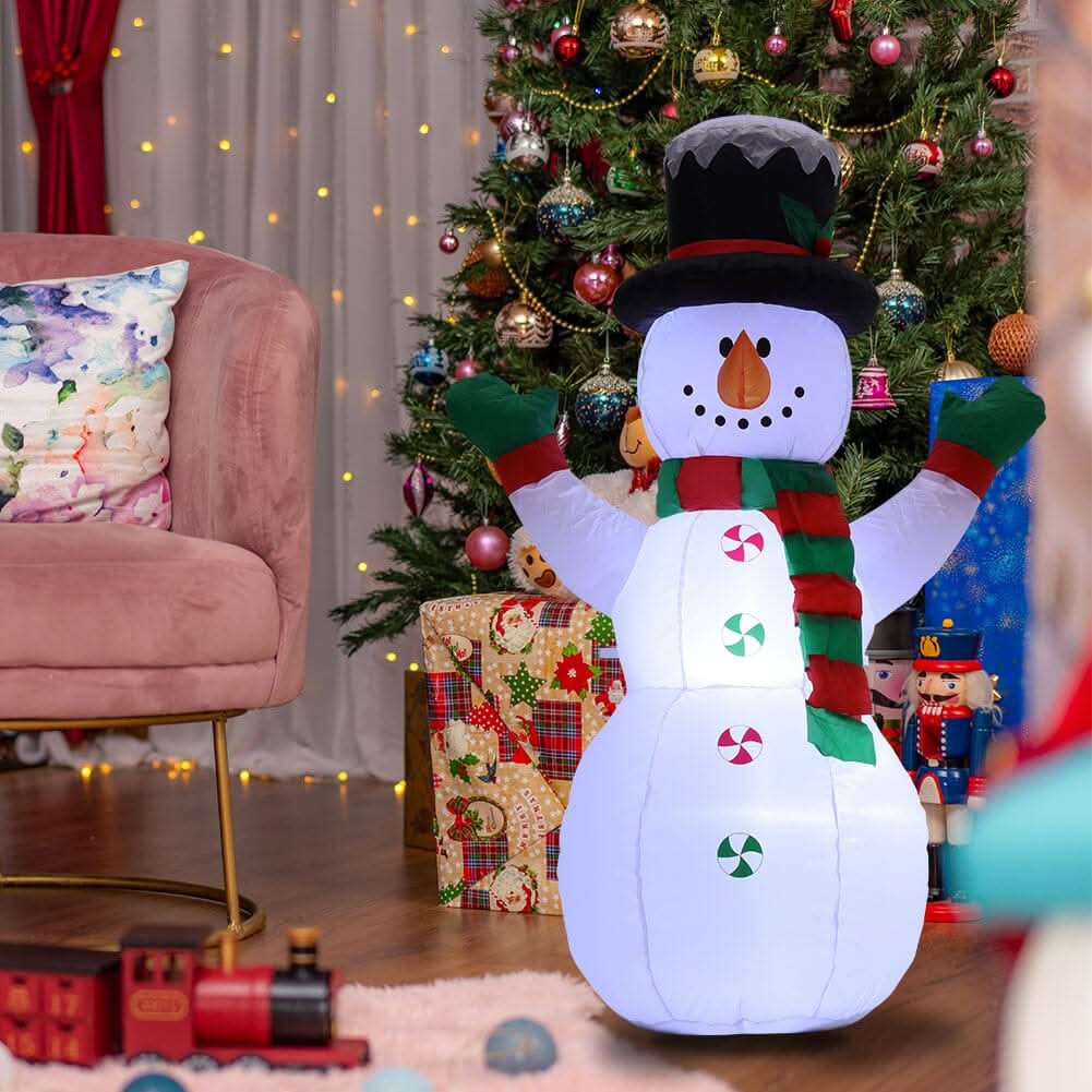 Inflatable Snowman 120cm Christmas Decoration
