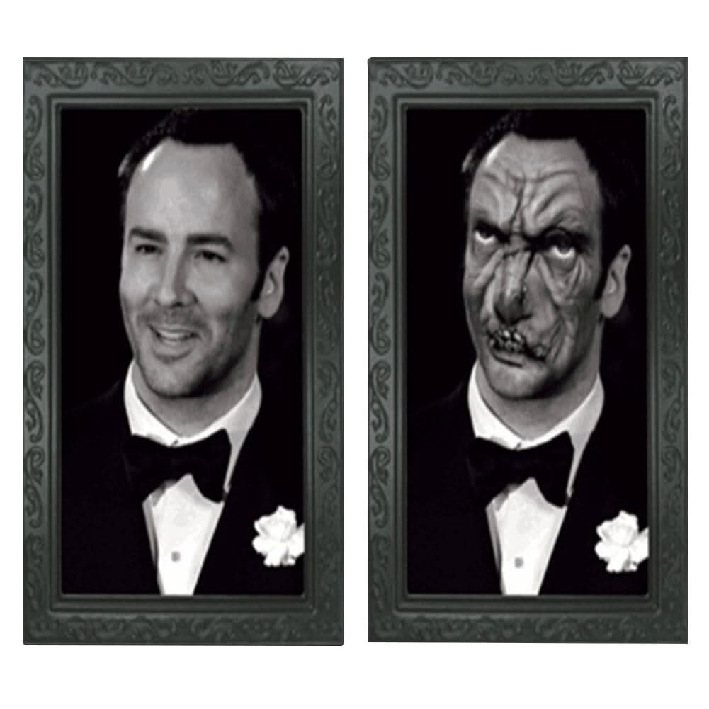Haunted Transforming Portrait Frame – 3D Face-Changing Horror Wall Decor for Halloween