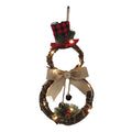 ‍Christmas Snowman Wreath 40x20cm with LED Lights (100% off)