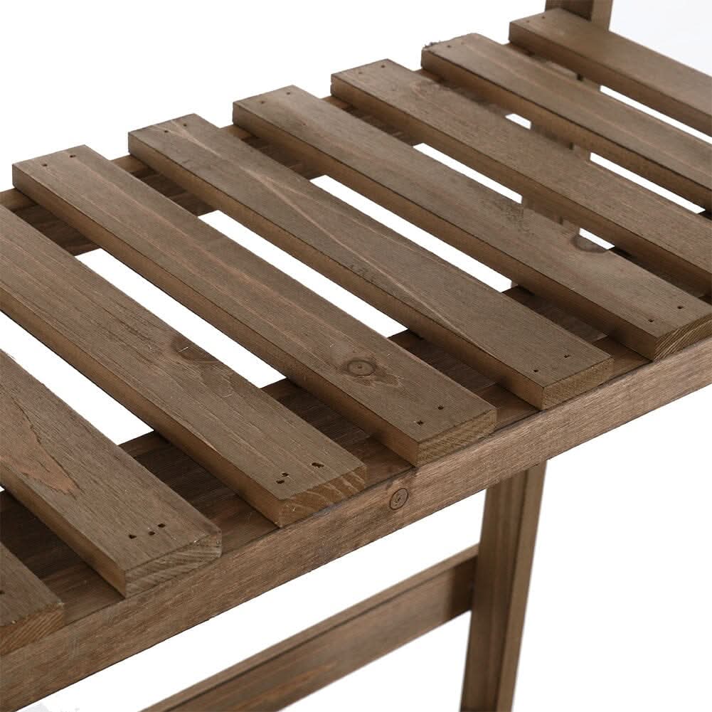 3 Tier Wooden Flower Stand Plant Display Shelf Storage Rack Pot Holder Outdoor