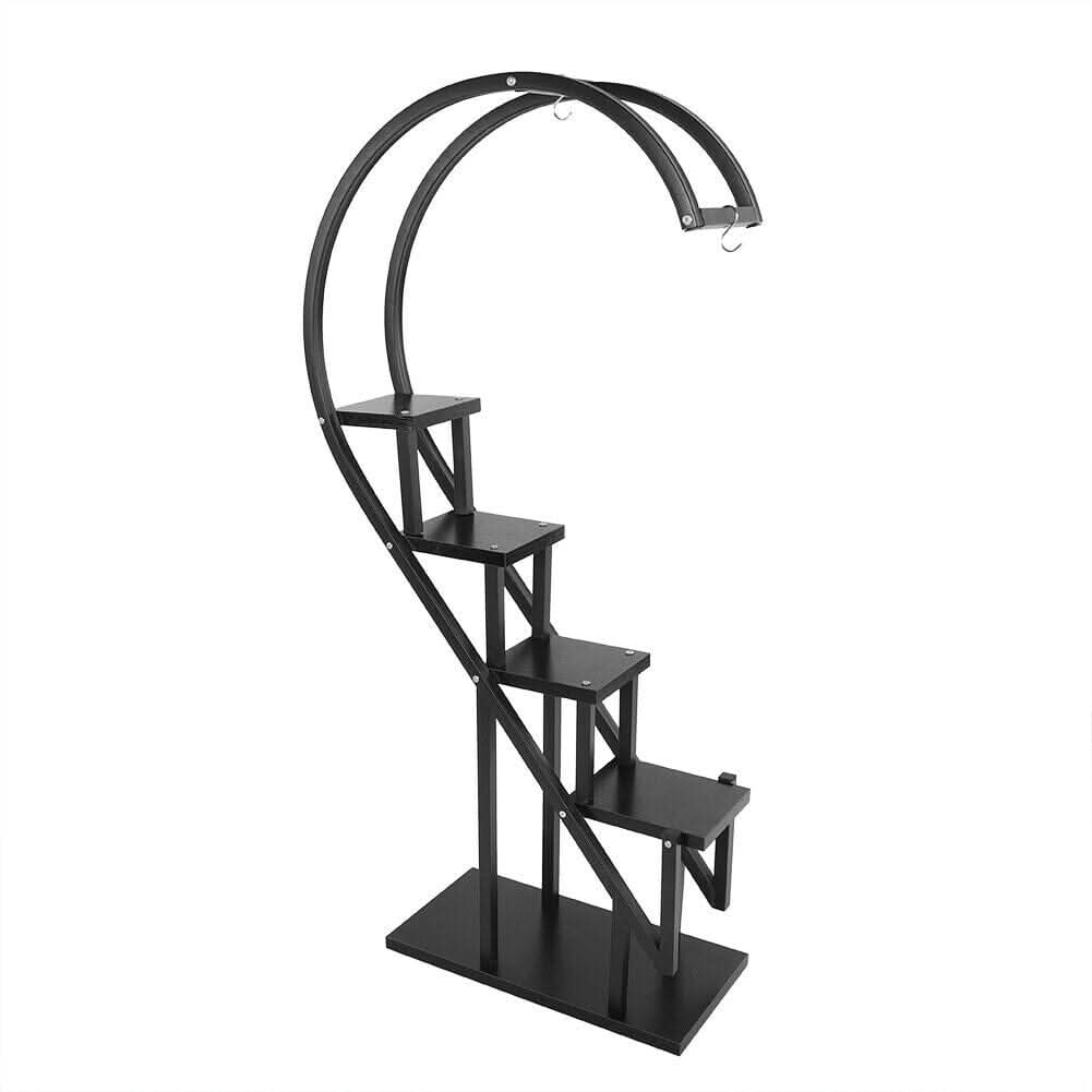 Creative Curved 4 Tier Plant Stand Bonsai Display Shelf