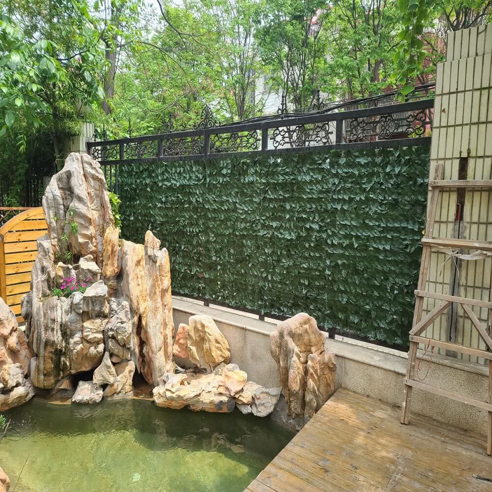 6PCS Artificial Grape Leaves Privacy Fence