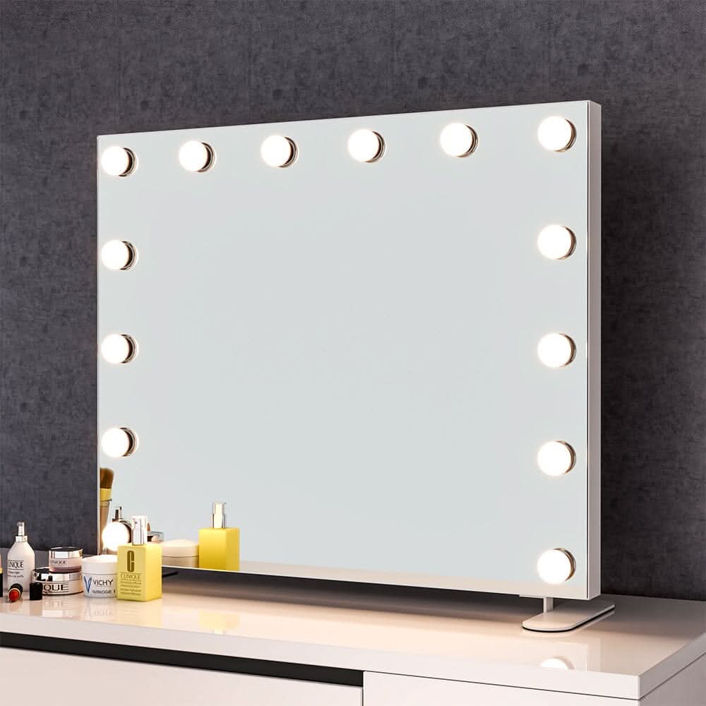 LED Lighted Vanity Mirror with 14 Bulbs for Dressing Room and Bedroom