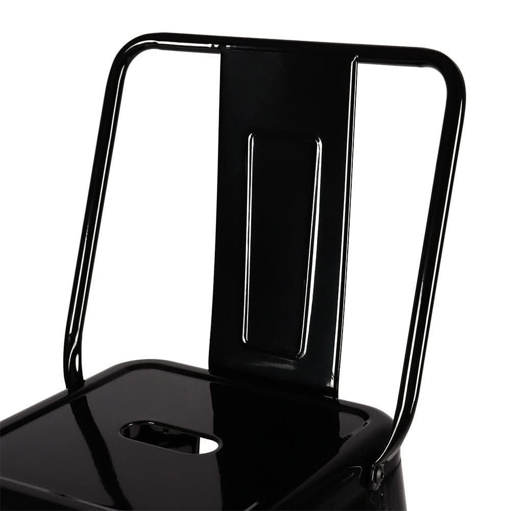 Set of 4 Metal Bar Stool Industrial Style High Chair
