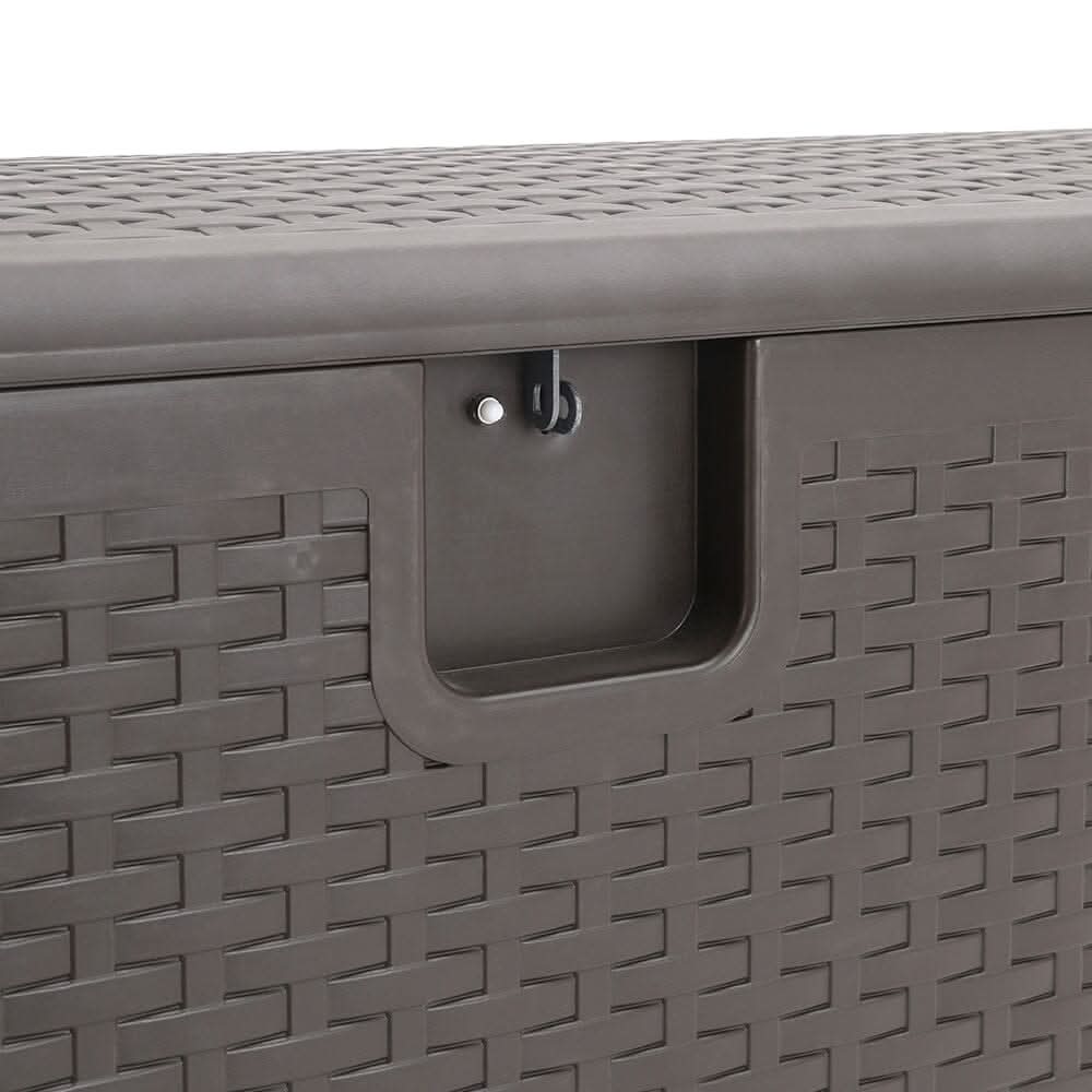 127cm W Rattan Garden Storage Outdoor Deck Box