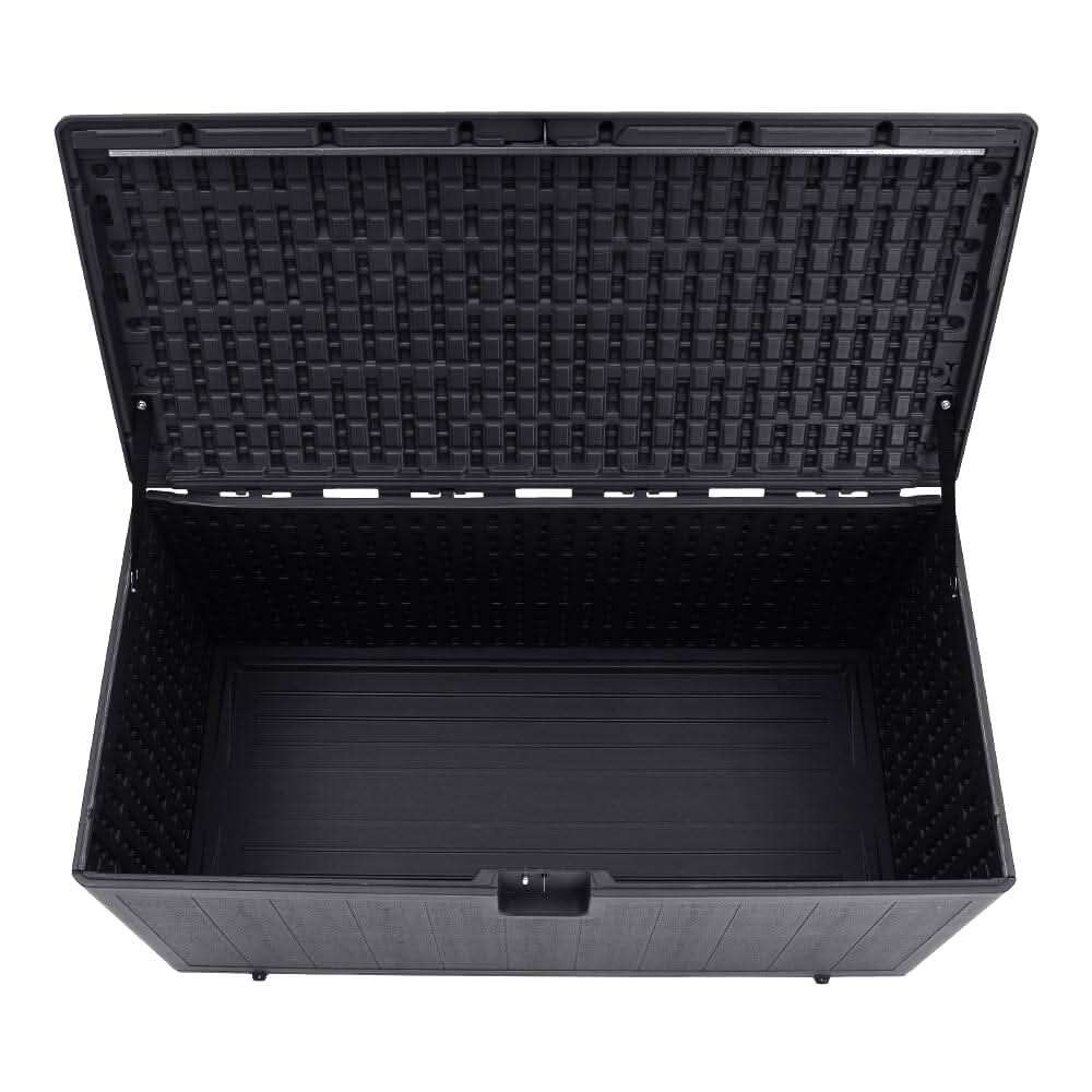 127cm W Rattan Garden Storage Outdoor Deck Box
