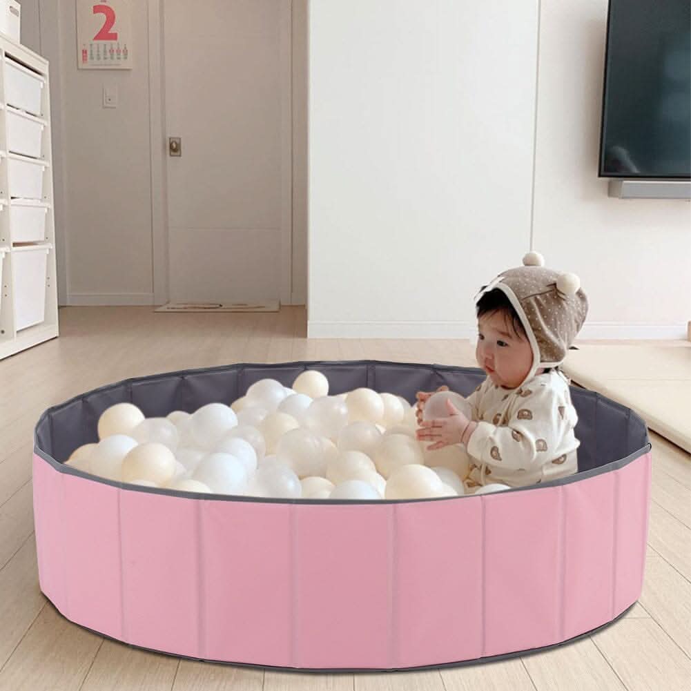 Joyful Playtime Pink Bubble Ball Pit for Kids