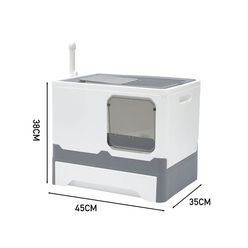 Anti Splash Enclosed Cat Litter Box