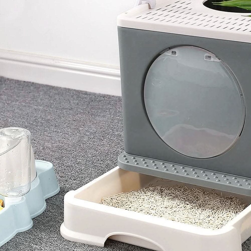 Full Enclosed Foldable Cat Litter Box