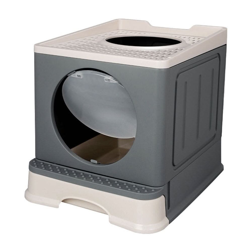 Full Enclosed Foldable Cat Litter Box