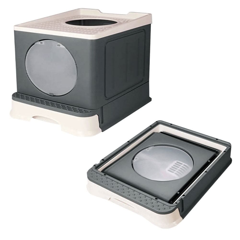 Full Enclosed Foldable Cat Litter Box