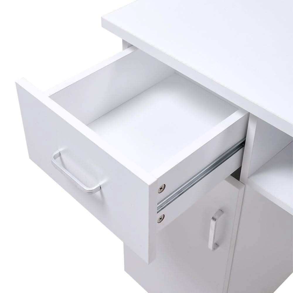 120cm Wide Wheeled Manicure Table with Electric Dust Extractor