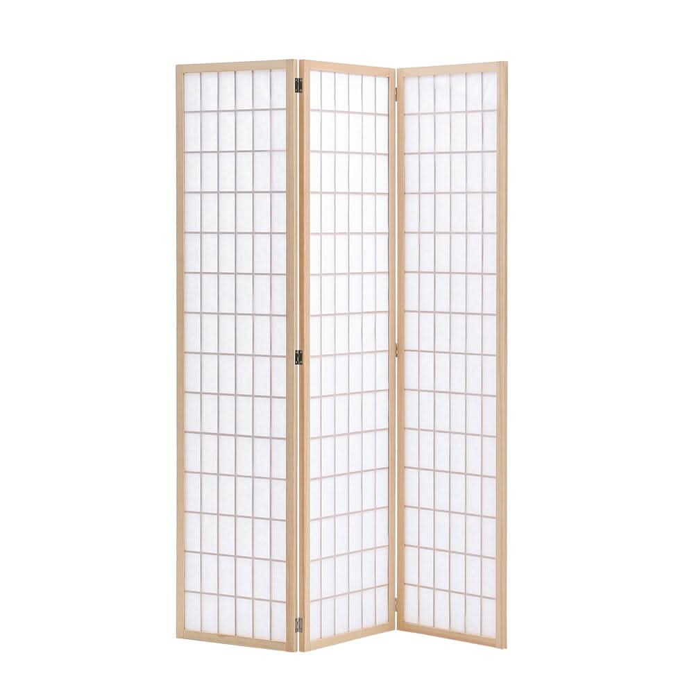 3/4 Panel Solid Wood Folding Room Divider Screen Stylish and Functional Partition