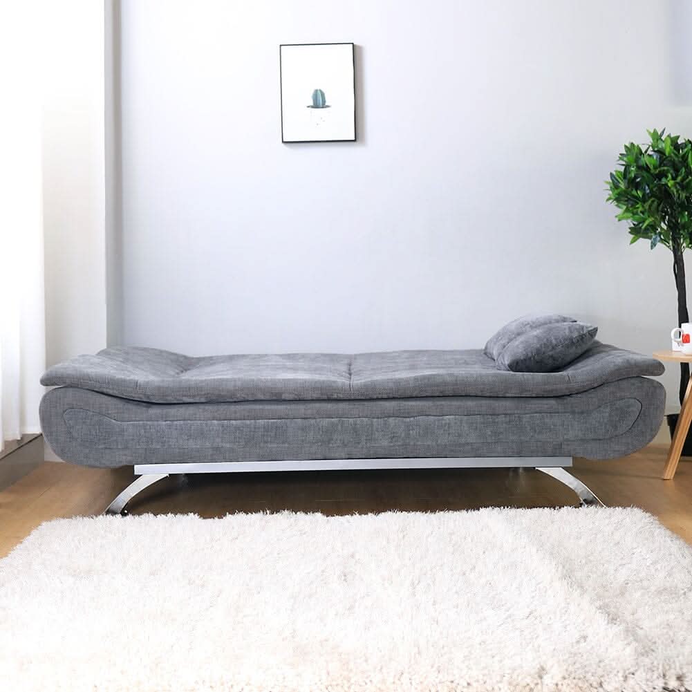 Shell Shaped Convertible Sofa Bed with Dual Functionality