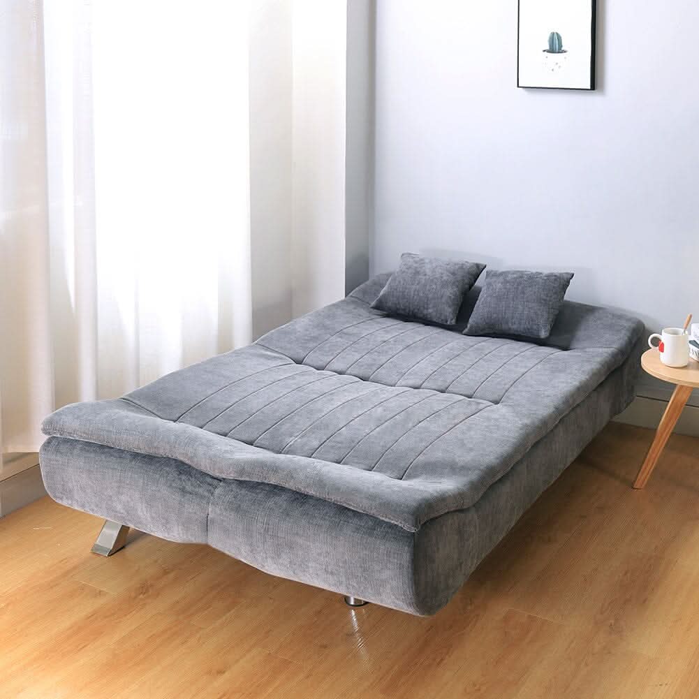 Shell Shaped Convertible Sofa Bed with Dual Functionality