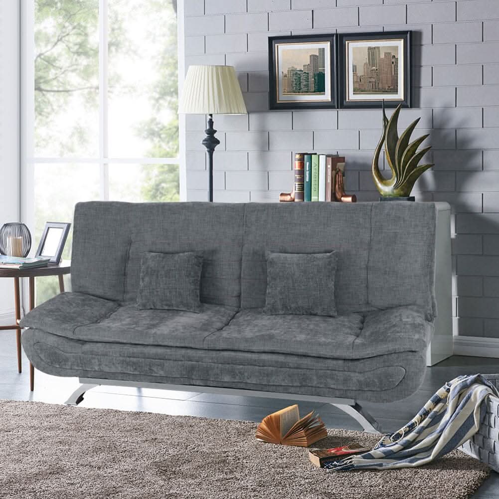 Shell Shaped Convertible Sofa Bed with Dual Functionality
