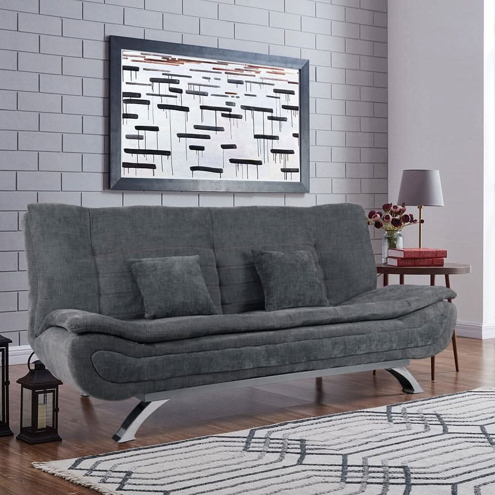 Shell Shaped Convertible Sofa Bed with Dual Functionality