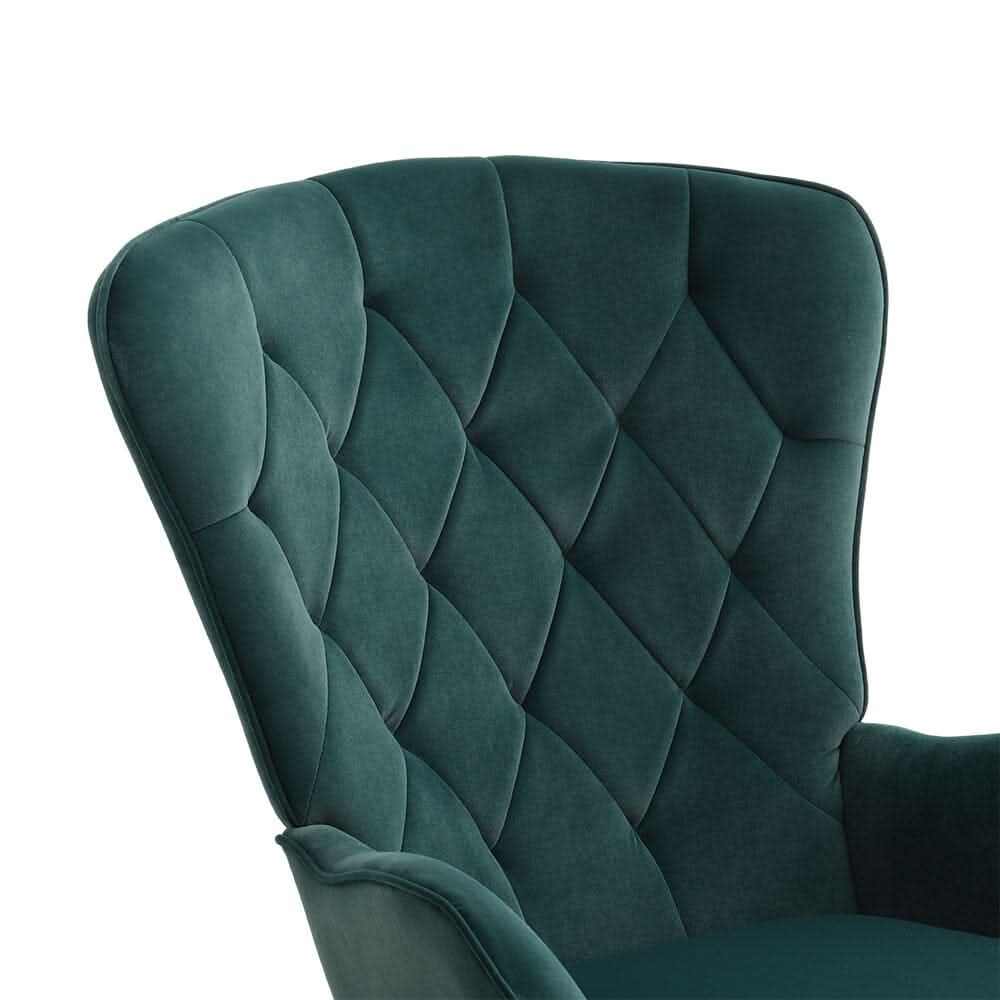 Modern Upholstered Rocking Chair for Living Room Bedroom