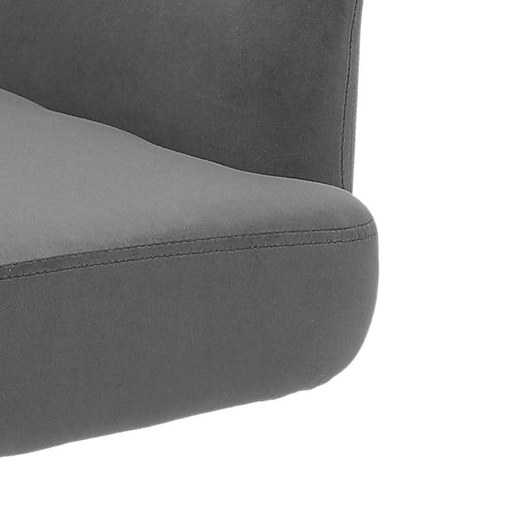 Modern Upholstered Swivel Armchair with Black Legs