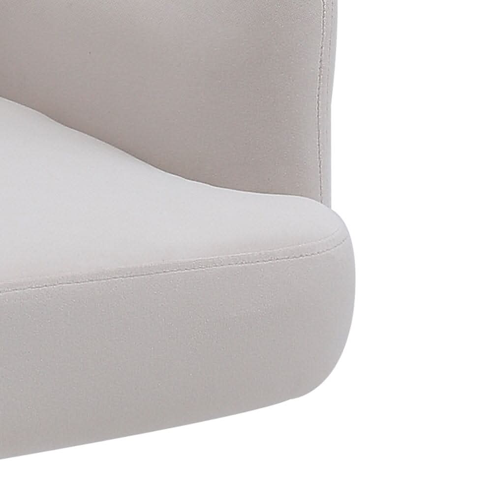 Modern Upholstered Swivel Armchair with Black Legs