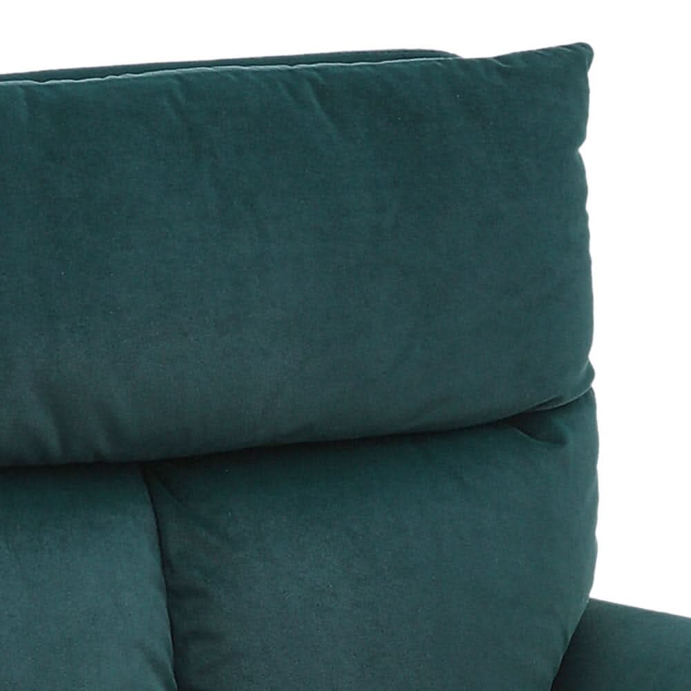 Modern Upholstered Swivel Armchair with Black Legs