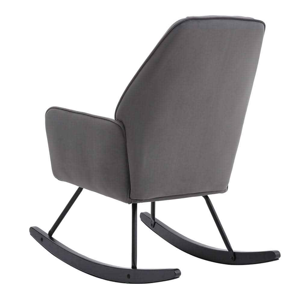 Comfy Grey Nursery Rocking Chair