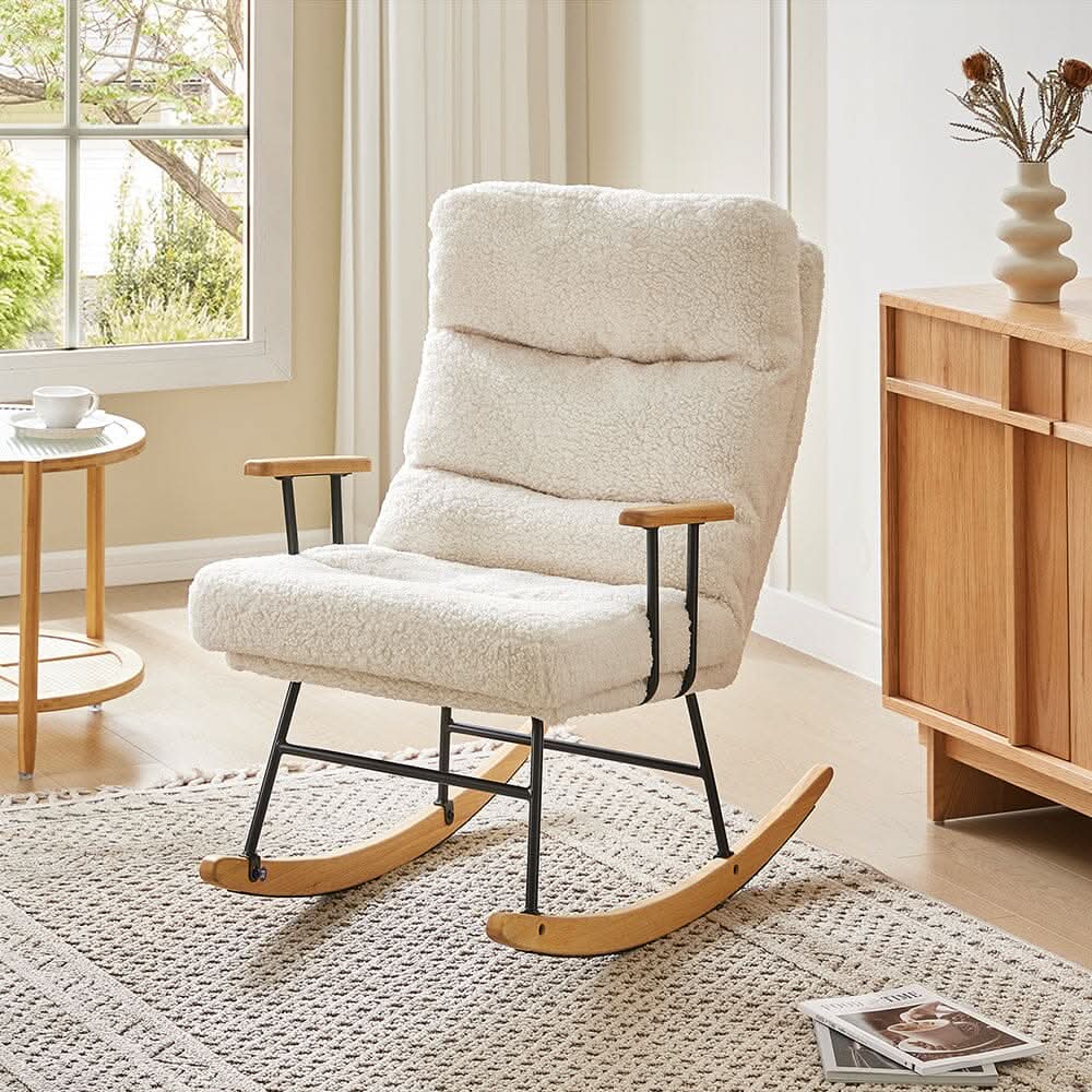 Tufted Upholstered Rocking Chair