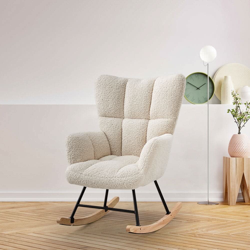 Tufted Upholstered Rocking Chair