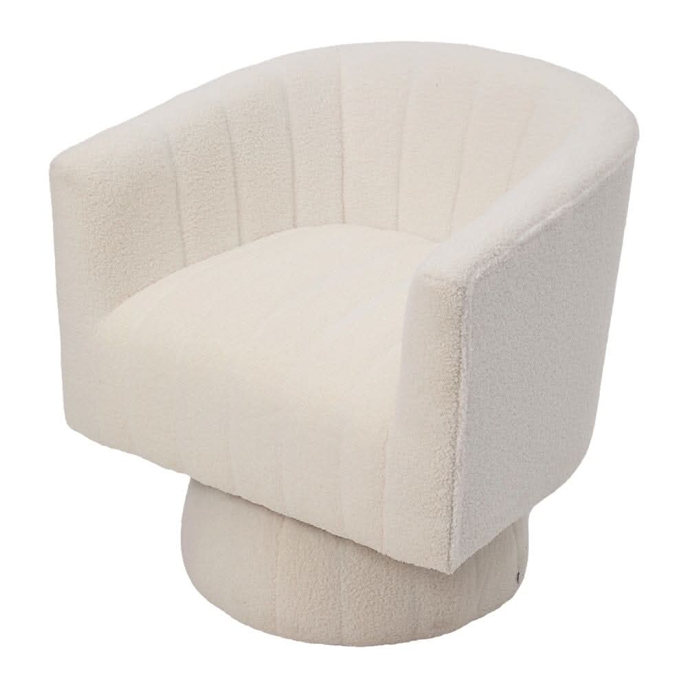 Channel-Tufted Swivel Barrel Chair Collection