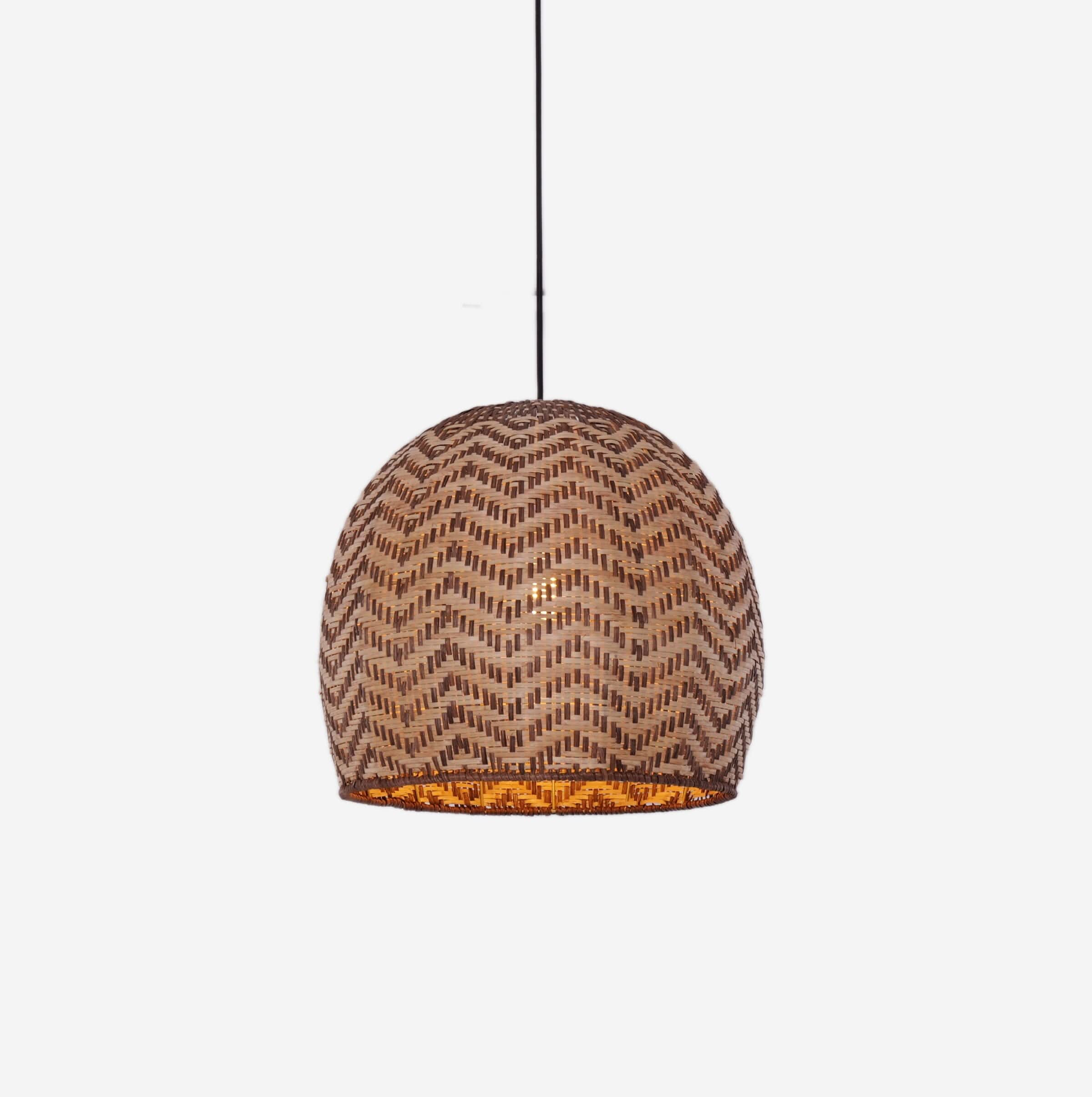 Lightsin Woven Rattan Ceiling Light with Wave Details for Modern Ceiling Lights