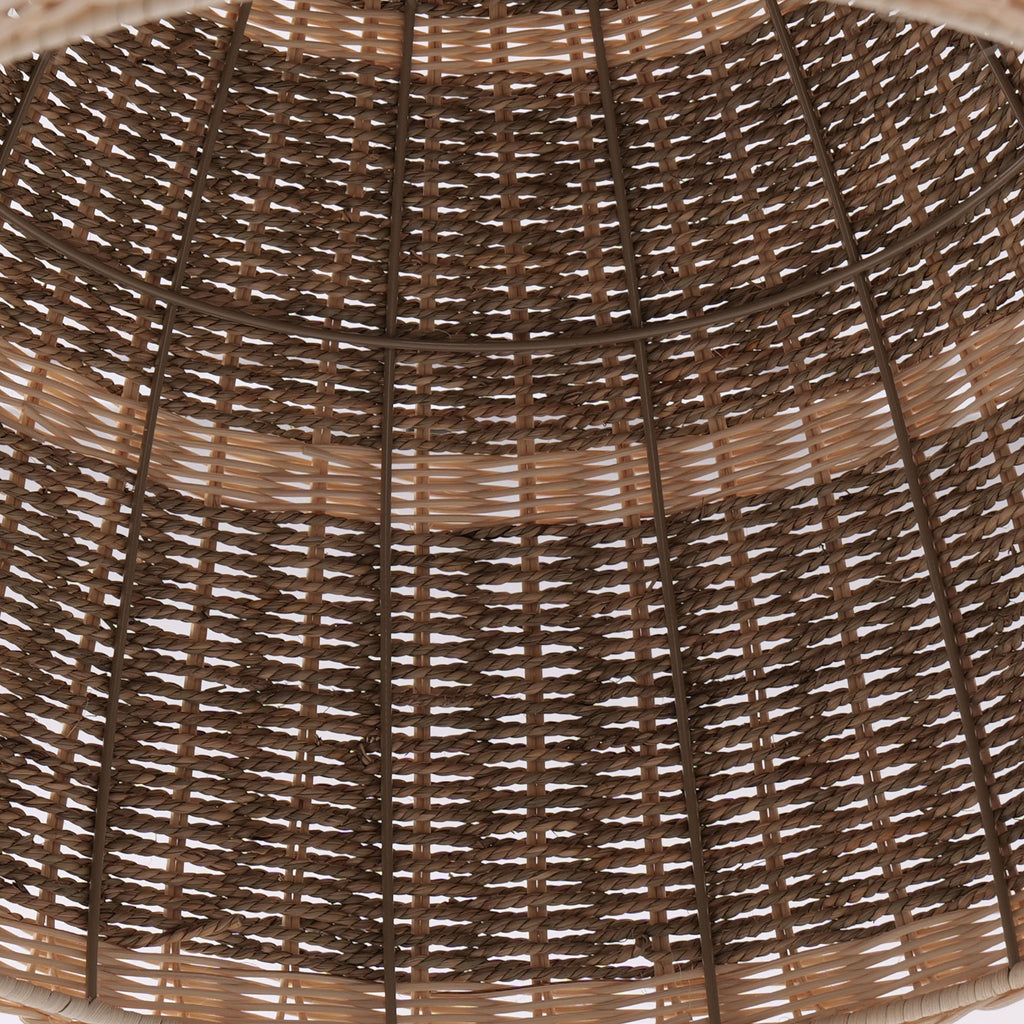 Lightsin Natural Grass Dome Pendant Light – Handwoven Ceiling Pendant Light for Boho, Living Room, and Eco-Friendly Interiors