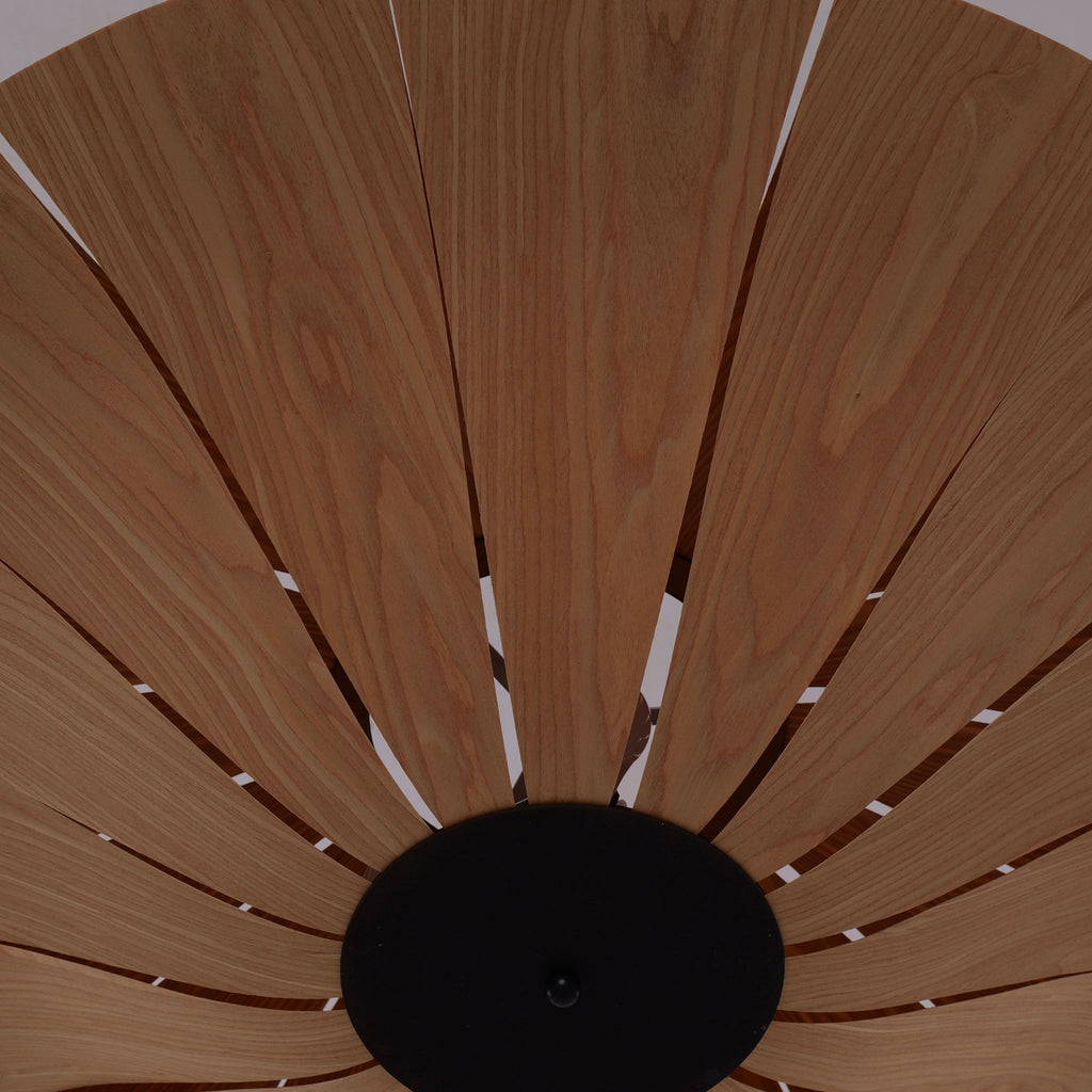 Lightsin Serene Wood Veneer LED Pendant Light with Tranquil Disc Design