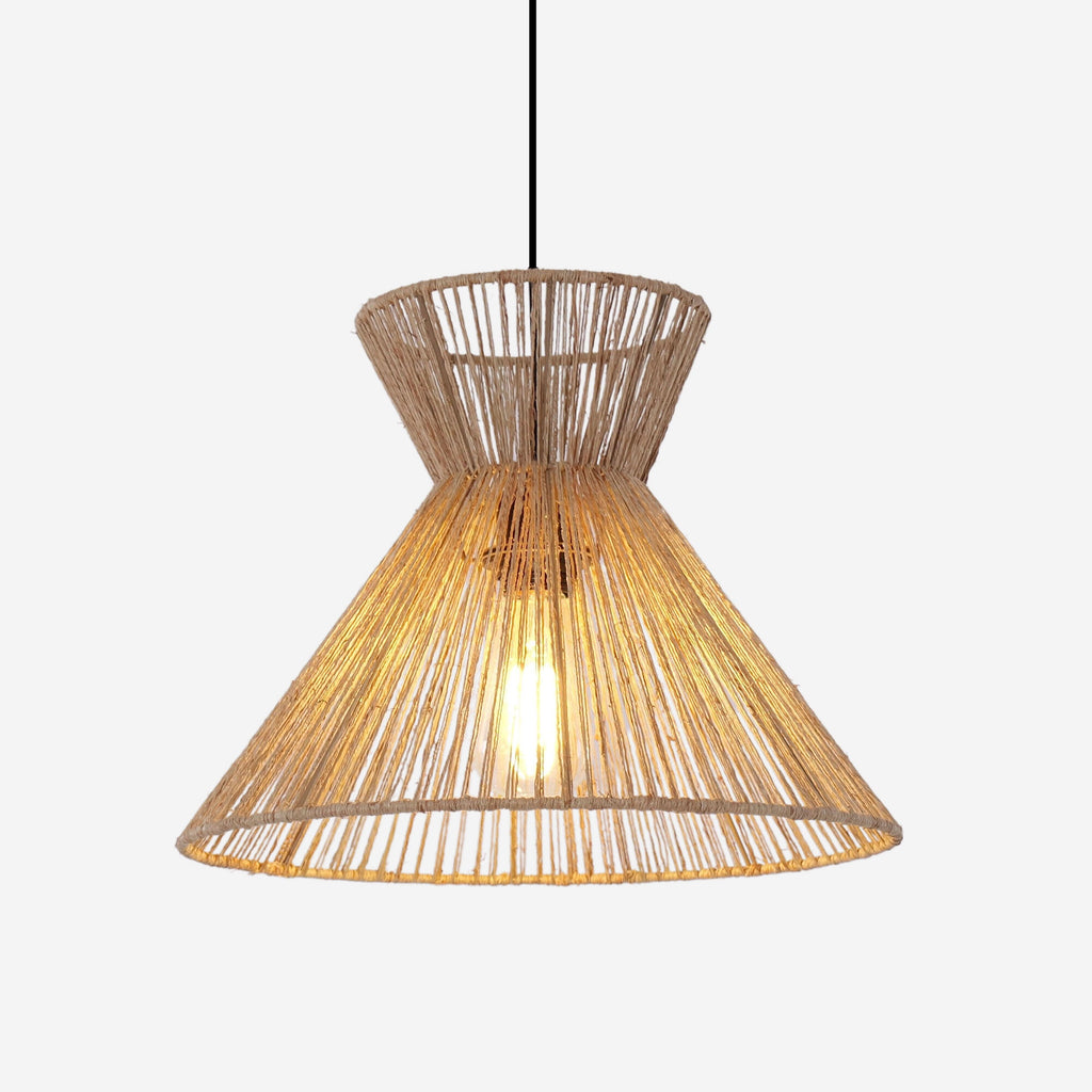 Lightsin Handwoven Paper Rope Pendant Light – Eco-Friendly Ceiling Fixture for Kitchen, Living Room & Bathroom