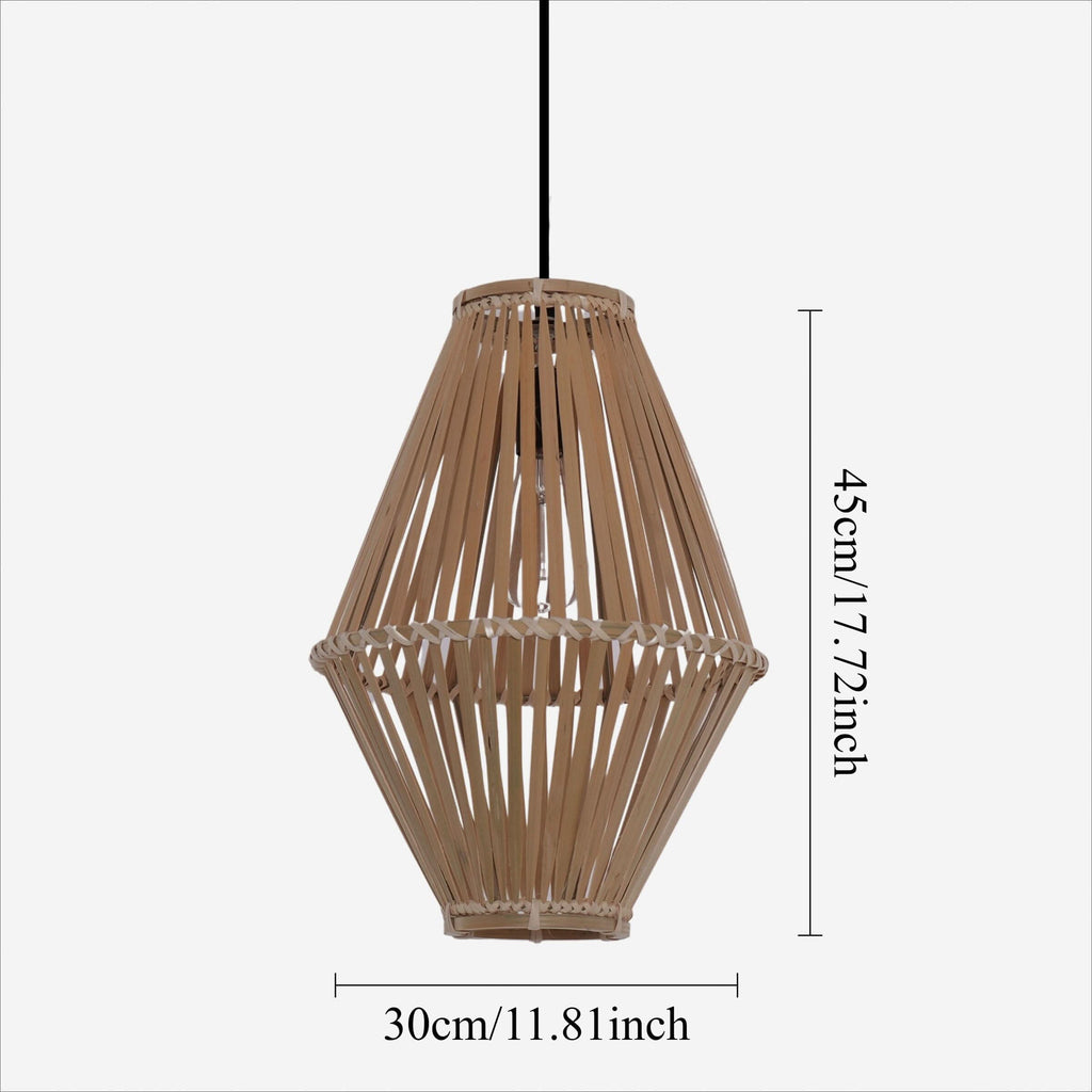 Lightsin Sustainable Geometric Bamboo Pendant Light