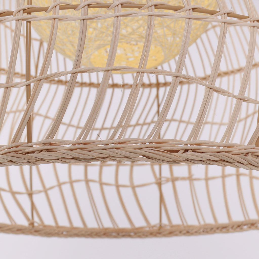 Lightsin Rattan Art Pendant Light Hanging Decor Rustic Style(Version A)