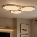 Lightsin Modern Three-Disk Silver/Gold Full Spectrum Ceiling Light